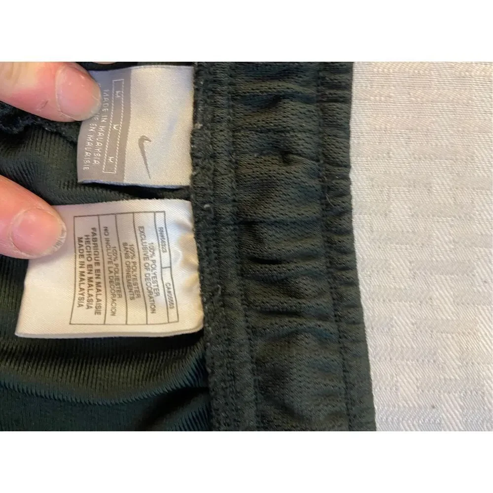 Nike swoosh joggers activewear sweatpants mens medium dark‎ green rn #56323